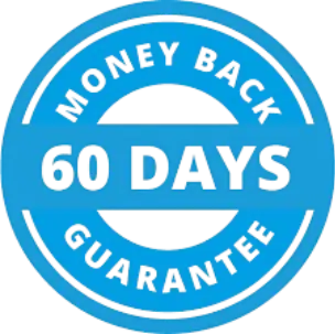 Sixty day money back guarantee seal